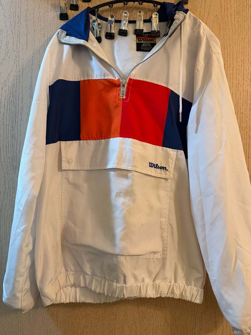 Forever 21 x Wilson Windbreaker Jacket Mens Size L